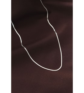 Çelik Gümüş Renk 60 cm İnce İtalyan Zincir Kolye - TJ-BKO6226