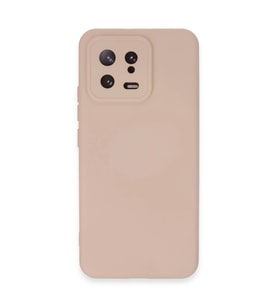 Xiaomi Mi 13 Kılıf Nano İçi Kadife Silikon - Pudra