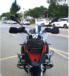 MOTOCAM BmwR 1200 GS Ön Cam 2004-2012 Model 40cm Şeffaf Renkli 4mm KISA