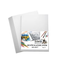 Resim Kağıdı 35x50 100 Lü 100 gr 1 Paket 35*50 Resim Kartonu