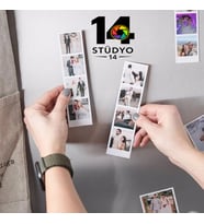 kişiye Özel Stüdyo 14 Kolaj Şerit Magnet 20 Fotoğraflı