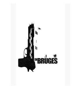 Brugge'De Tablo Ahşap Poster Dekoratif