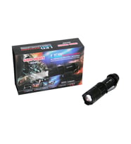 GOLD ORION KM-106 ZOOMLU EL FENERİ FİŞLİ PİL ŞARJ CİHAZLI SİYAH METAL KASA 12.5CM 3000 LUMEN