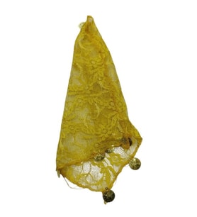 Halay Mendili Dantelli Sarı 10'lu paket