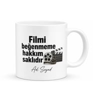 Film Eleştirmeni Yazılı Komik Kupa Bardak Hediye Özel Tasarım Porselen Mug
