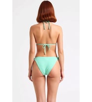 Kadın Üçgen Kaplı Kolsuz Düşük Bel Slip Bikini Takımı Balensiz Fonksiyonel Dayanıklı Rahat