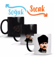 Mustafa Kemal Atatürk Sihirli Kupa Bardak Porselen