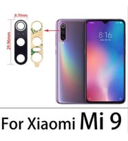 Tkgz Xiaomi Mİ9 Arka Kamera Camı Lens Yapışkanlı