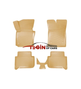 Volkswagen Touran 2003-2015 3D Havuzlu Paspas Bej (Çok Renkli)