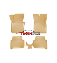 Volkswagen Touran 2003-2015 3D Havuzlu Paspas Bej (Çok Renkli)