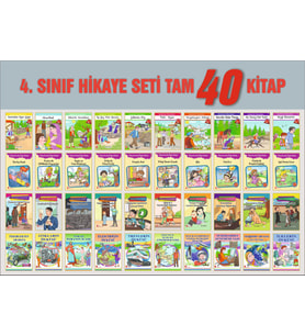 Ata 4.Sınıf Hikaye Seti (40 Kitap) (Beyaz)