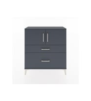 Arges Şifonyer 2 Raflı 2 Çekmeceli 2 Kapaklı 88x30x96 Antrasit-Antrasit