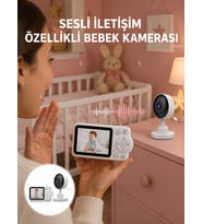 2.8 İnç Ekranlı Bebek Kamerası Gece Görüşlü ve Sesli İletişim
