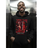 Itachi Uchiha Naruto Karakter Baskılı Unisex Oversize Anime Hoodie