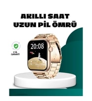 Mey İthalat® Bluetooth Arama Özellikli Akıllı Saat Uzun Pil Ömürlü