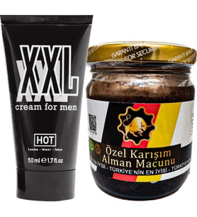 Hotxxl 50 Ml Erkeğe Hacimdestek Kremi + Erkeğe 240 Gr Almn Macunu