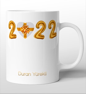 Yılbaşına Özel Süblimasyon Baskılı Kupa