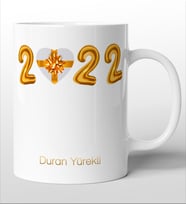 Yılbaşına Özel Süblimasyon Baskılı Kupa