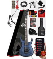 Midex Crade-ST Blue Rosewood Klavye Super Strat Kasa HH Yüksek Kaliteli Elektro Gitar