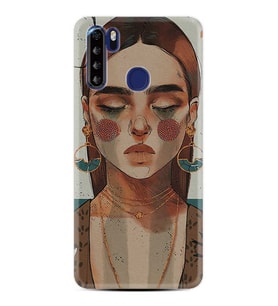 Reeder P13 Blue Max Kılıf Desenli Silikon Woman Maniplatiun