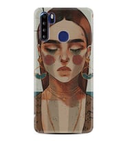 Reeder P13 Blue Max Kılıf Desenli Silikon Woman Maniplatiun