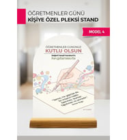 Kişiye Özel Öğretmenler Günü Pleksi Standı  İsme Özel Masa Dekoru ve Hediye (Model 4)