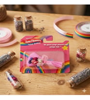 Love Flowers Gökkuşağı Temalı Mini Buket - Renkli Tasarım Hediyelik (Çok Renkli)