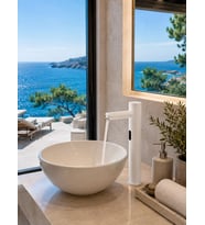 Smart Çanak Tek Su Fotoselli Beyaz Lavabo Bataryası Acar 01.02.800B