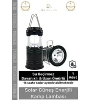 #ŞarjlıLamba Güneş Enerjili Avcı Feneri Fonksiyonlu Kamp Lambası Powerbank Şarjlı Işıldak Usb Şarj