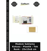Özel Üretim Kablo Düzenleyici Ofis Düzeni Modem Saklama Kutusu - Plastik - Tek Renk - 25x15x6 cm