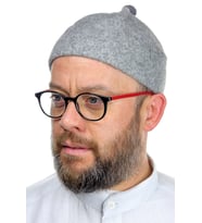 Keçe Yün Takke - Gri Renk (Karışık)