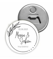 Kişiye Özel Açacaklı Düğün Magnet - Nişan Magnet - Söz Magnet