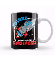 Future Aerospace Engineer Space Exploration Kid Kupa Bardak Porselen