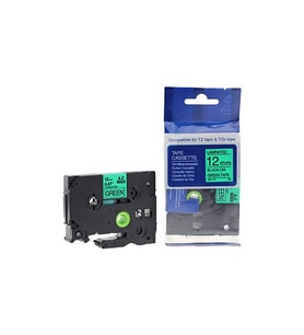 Brother P-Touch Muadili Yeşil Etiket 12 Mm Tze-Tape Aze731