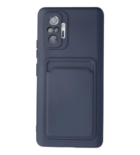 Newface Xiaomi Redmi Note 10 Pro Kılıf Kelvin Kartvizitli Silikon - Lacivert