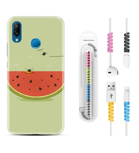 Huawei P20 Lite Mate 10 20 Lite Pro P40 Lite KılıfKablo Koruma Spiral Silikon Woohoo 1373