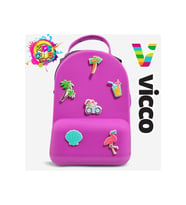 Vicco Pvc Mini Boy Çocuk Plaj Çantası Kreş Çantası Sırt Çantası Okul Çantası Unisex Çanta