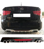 Kia Cerato Siyah Difüzör Difizör Yuvarlak Egzoz Görünüm Reflektörlü