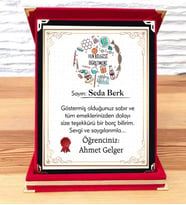 Fen Bilgisi Öğretmenine Plaket (STD)