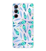 PrintiFy Galaxy A35 ile Uyumlu Nazar Boncuğu 3 Baskılı Kamera Korumalı Şeffaf Silikon Kılıf