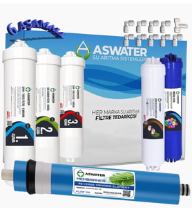 Kapalı Kasa 12 Inç Su Arıtma Cihazı Filtresi 6 Aşamalı Inline Filtre Seti