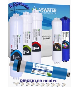 Kapalı Kasa 12 Inç Su Arıtma Cihazı Filtresi 6 Aşamalı Inline Filtre Seti