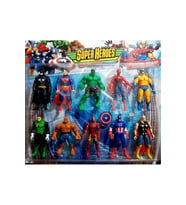 Yenilmezler Oyuncak Avengers Kahramanları Hulk Thor Batman İronman 10 Lu Set