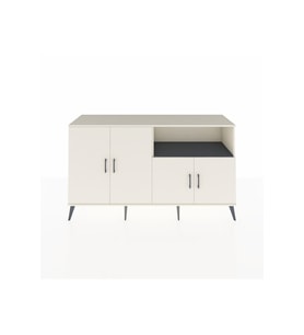Kronos Konsol 6 Raflı 4 Kapaklı 176x59x99 Aytaşı-Aytaşı/Antrasit