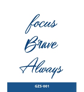 GZS-001 YARI KALICI LOCUS LOVE ALWAYS BELİEVE YAZILI DÖVME-TATTO