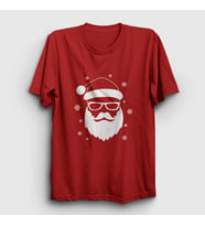 Presmono Unisex Kırmızı Noel Baba Santa Claus Yılbaşı T-Shirt 270337tt