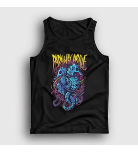 Presmono Unisex Siyah Seahorses Parkway Drive Atlet 461488tt