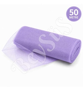 Süsleme Tülü Lila Kristal Tül 50 m