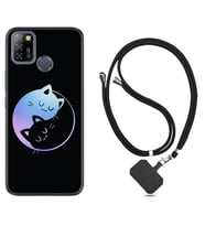 INFINIX Smart 4 5 6 Zero 8 S5 Pro Kılıf Boyun Askılı Silikon Love Cats 1604