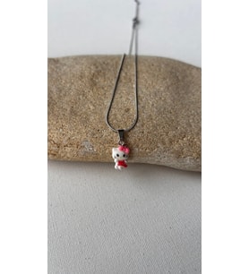 Hellokitty uçlu çelik kolye